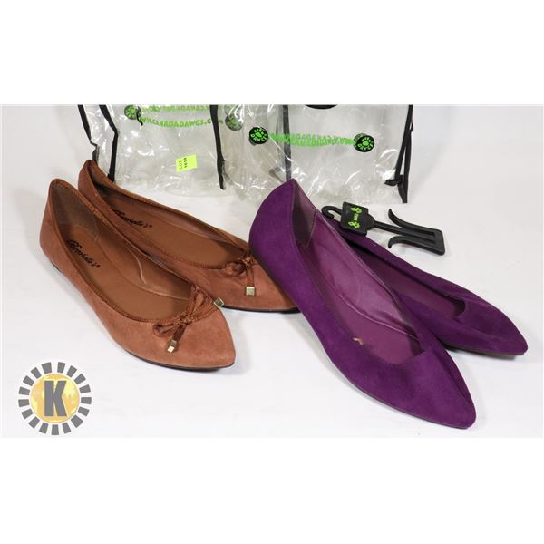 TWO SIZE 8.5 WOMEN FLAT SHOES