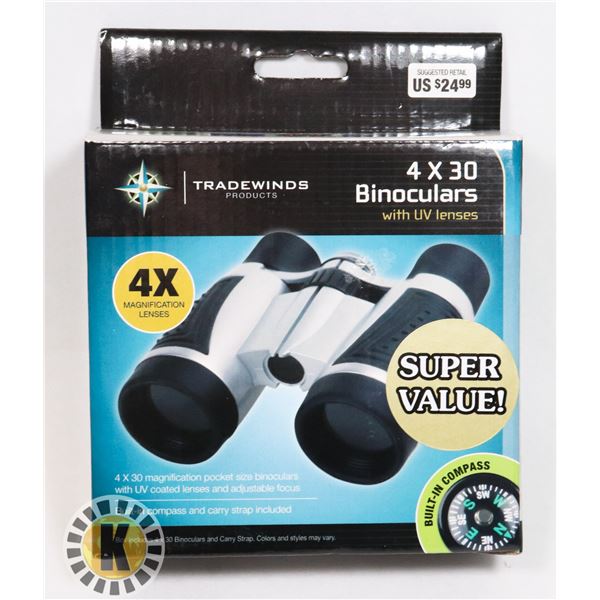 NEW 4X30 BINOCULARS WITH UV LENSES