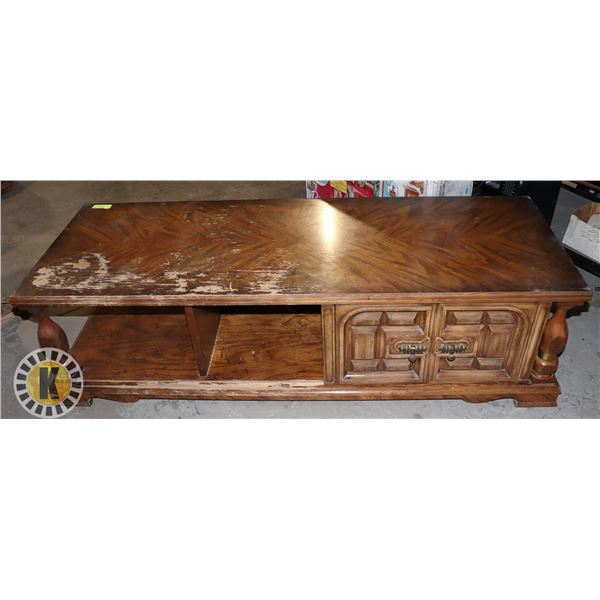 VINTAGE COFFEE TABLE (TOP NEEDS TO BE SANDED AND