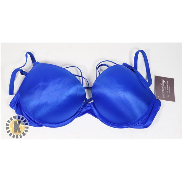 WOMENS BLUE 36A PUSH UP BRA