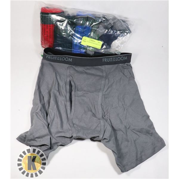6 PACK OF MENS BOXER BRIEFS SIZE L