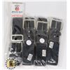 Image 1 : LOT OF 4 BLACK  ATHLETIC KNIT BELTS