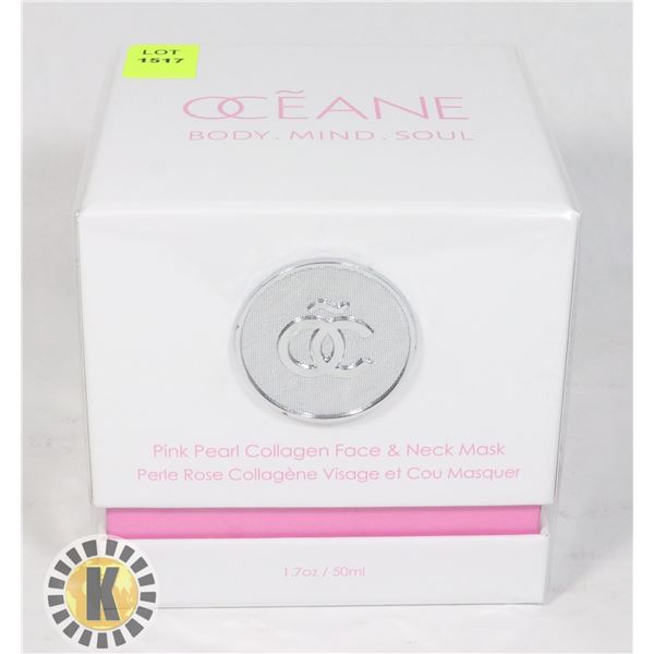 OCEANE PINK PEARL COLLAGEN FACE & NECK MASK