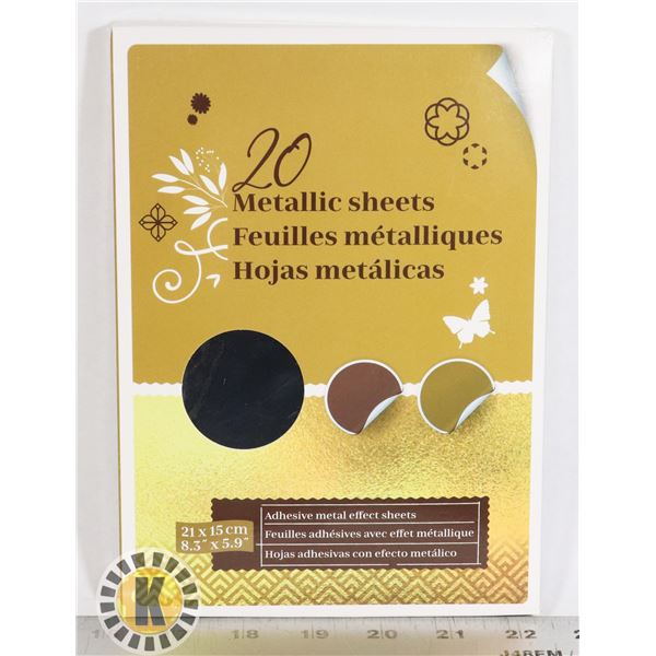 NEW METALLIC ADHESIVE SHEETS