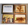 Image 1 : 4 FRAMED WALL  ART