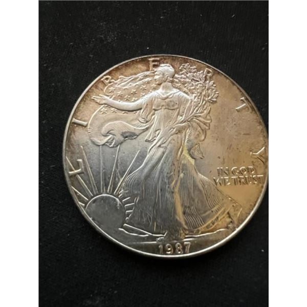 1987 American Silver Eagle Coin BU 1 Oz US $1 Dollar Brilliant Uncirculated Mint