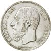1869 BELGIUM Silver 5 Francs, 5 Frank, EF, Silver, 25.04 Certified