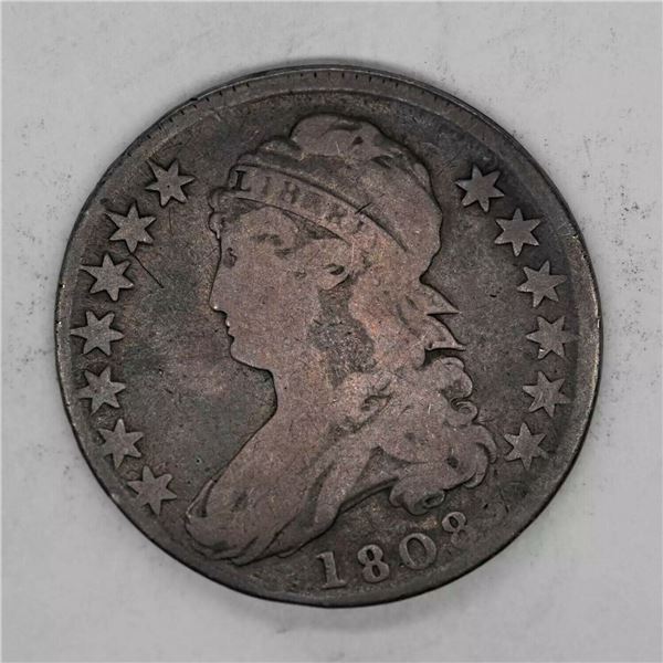 1808 Capped Bust Half Dollar VG(Over 200 YearsOld) Old)