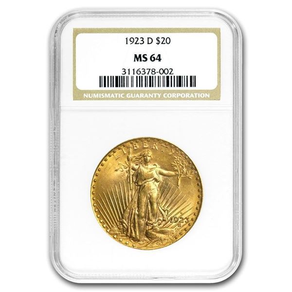 $20 Saint-Gaudens Double Eagle BU MS-64  PCGS LIMITED EDITION GOLD  PROSPECTOR LABEL