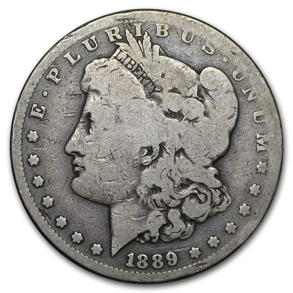 1889-CC Silver Morgan Dollar VG RARE DATE, ONLY 350,000 MINTED