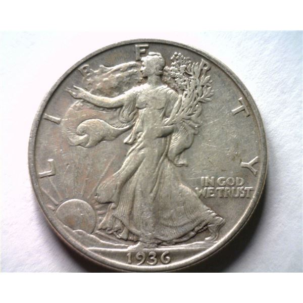 1936-D WALKING LIBERTY HALF EXTRA FINE XF45