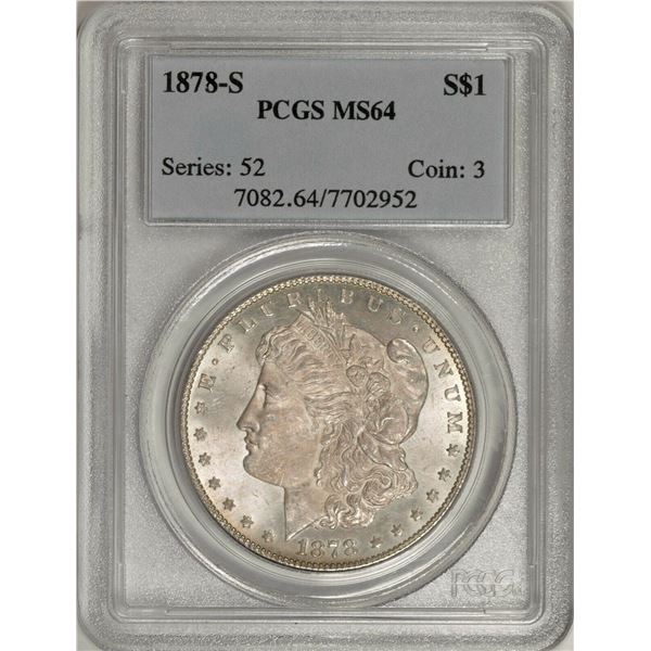 1878-S Morgan Dollar MS-64 PCGS