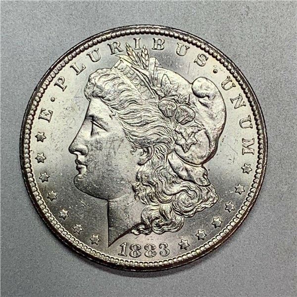 1883-CC MORGAN DOLLAR CHOICE BU BLAST WHITE KEY DATE