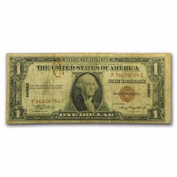 1935-A $1.00 Brown Seal Hawaii F/VF