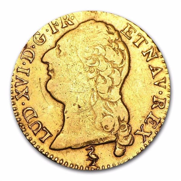 1787-A France Gold Louis D'or  230 Years Old.  .2255 oz actual Gold weight.