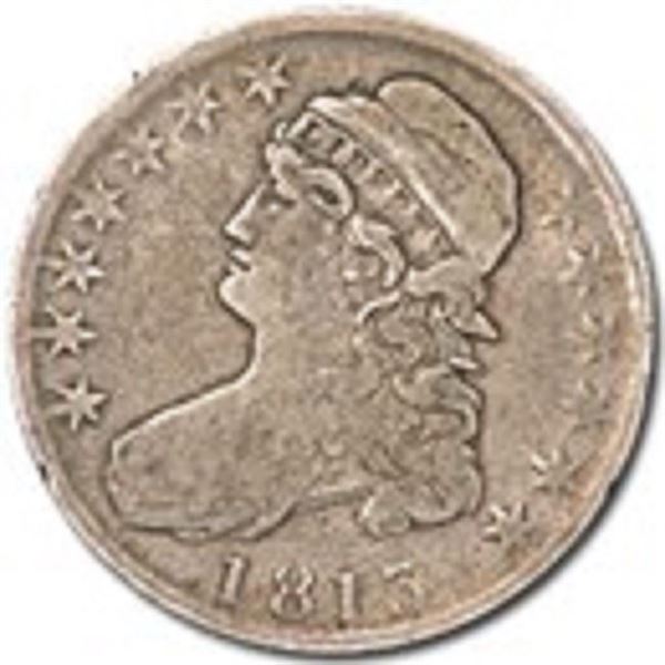1813 Capped Bust Half Dollar XF Over 200 Years Old
