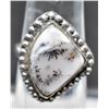 Image 1 : #59-NATURAL DENTRIC OPAL PENDANT RING SIZE 6.75