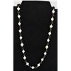 Image 1 : #267-NATURAL BLACK AGATE&FRESH WATER PEARL NECKLAC