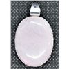 Image 1 : #16-NATURAL PINK ROSE QUARTZ PENDANT