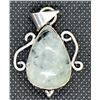 Image 1 : #9-NATURAL PREHNITE PENDANT