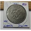 Image 1 : 5)  USA EISENHOWER 1971 SILVER DOLLAR.