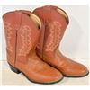 Image 1 : KIDS SIZE 12 BROWN COWBOY BOOTS
