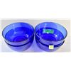 Image 1 : SET OF 4 VINTAGE COBALT BLUE BOWLS