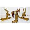 Image 1 : BRASS DEER, HORSE AND BRASS BOOT ALL TOGETHER