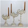 Image 1 : 3 DETAILED DESIGN ANGEL CANDLEHOLDERS 12,10,8 IN