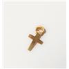 Image 2 : 14K YELLOW GOLD BABY CROSS 0.07G PENDANT