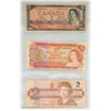 Image 1 : 1954/1974/1986- CANADIAN $2 BILLS - SET OF 3