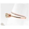Image 2 : BZ802-1 10 KARAT ROSE GOLD FANCY COLOURED BROWN