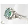 Image 2 : BZ814-50 14K WHITE GOLD FANCY COLOURED MOISSANITE