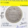 Image 1 : 1898 NEWFOUNDLAND SILVER 50 CENT COIN