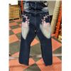 Image 2 : NEW PAIR CRAZY AGE DESIGNER JEANS WITH BUTTERFLY