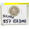 Image 1 : 1857 USA SILVER SEATED LIBERTY DIME