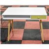 Image 4 : NEW IN BOX WHITE / LIME GREEN DESK WITH DRAWER