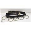 Image 1 : XL PUNK ROCK + ROLL LEATHER BELT WITH RINGS USA