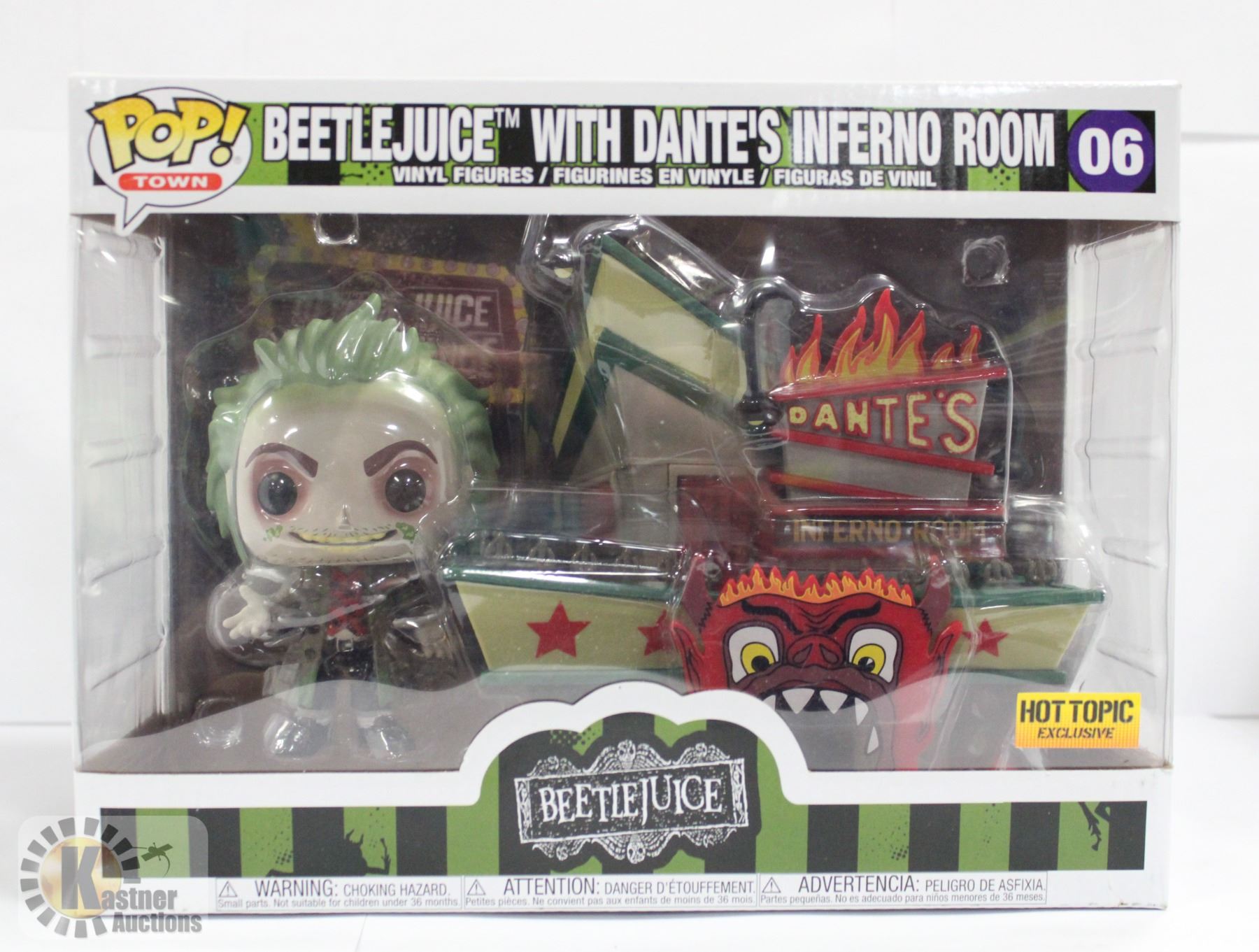 Beetlejuice de Funko Pop Town con Inferno Room #06 de Dante Beetlejuice de Funko Pop Town con Inferno Room #06 de Dante