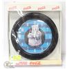 Image 1 : SEALED 1997 COCA-COLA "ATTITUDE BEAR" DECOR CLOCK