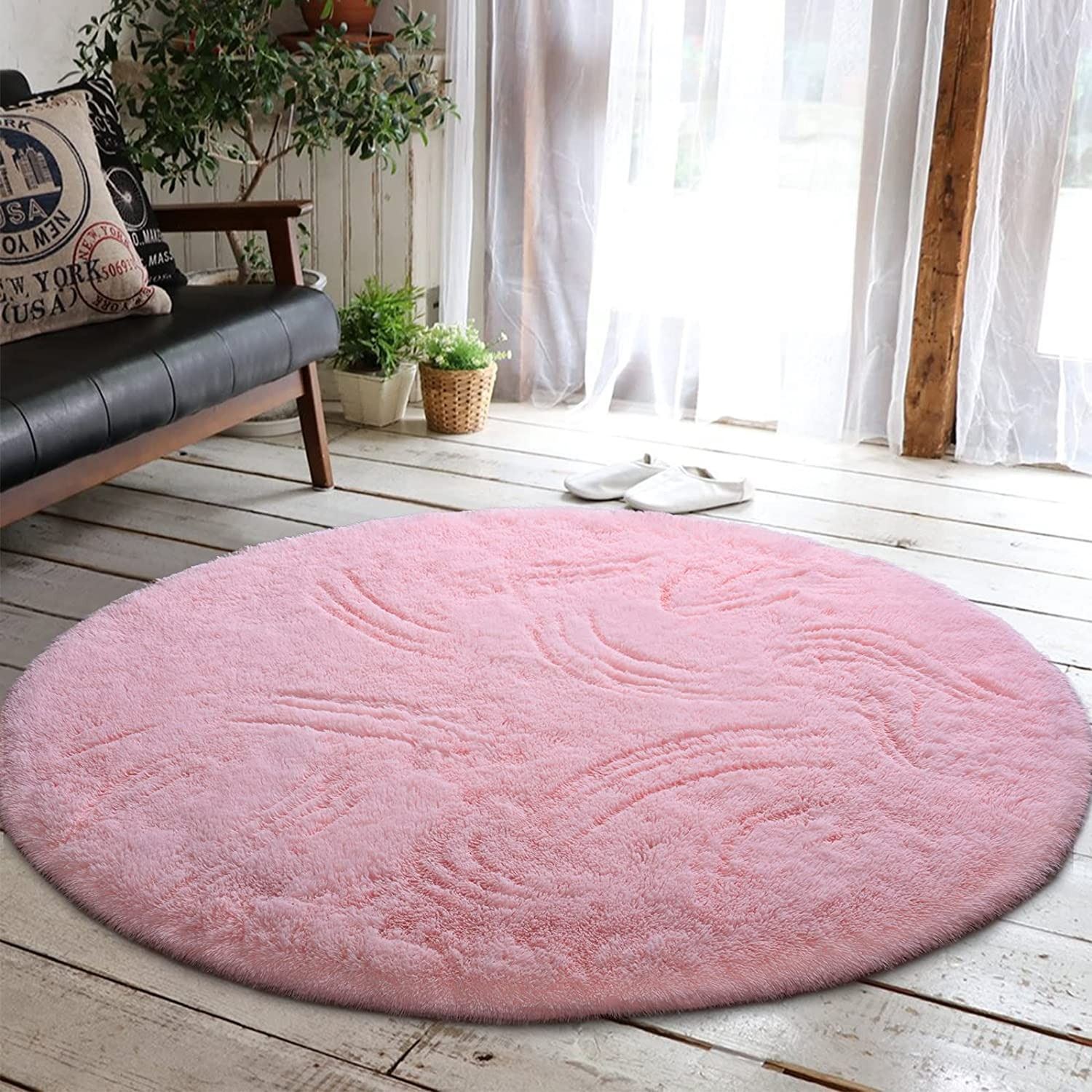 Pink Velvet Rug NEW 100% VELVET SUPER SOFT PLUSH SHAG PINK RUG
