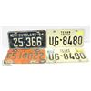 Image 1 : LOT OF 4 LICENSE PLATES 1964 NFL, 1980 NFL,