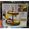 Image 1 : NEW MIKASA 2-TIER LAZY SUSAN, MANGO WOOD