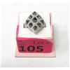 Image 2 : Sterling Silver Multi Sapphire & Diamond Ring