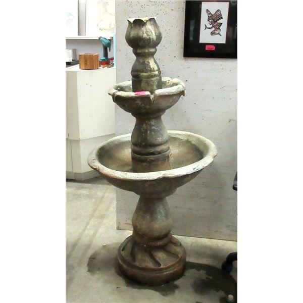 5 ' Tall Resin Garden Fountain - 28" diameter