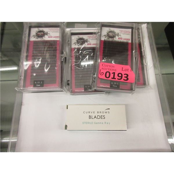 5 Packs of Mink Lashes & 1 Brow Blades