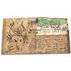 Image 3 : French Ink on Paper and Stamps Signed Jean Cocteau