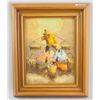 Image 2 : Vintage Oil on Canvas Signed Impressionist