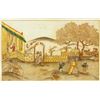 Image 1 : Chinese Painting on Board Signed M. VICARY