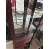 Image 6 : China Cabinet with Glass Shelves & Light 52" x 21" x 14"